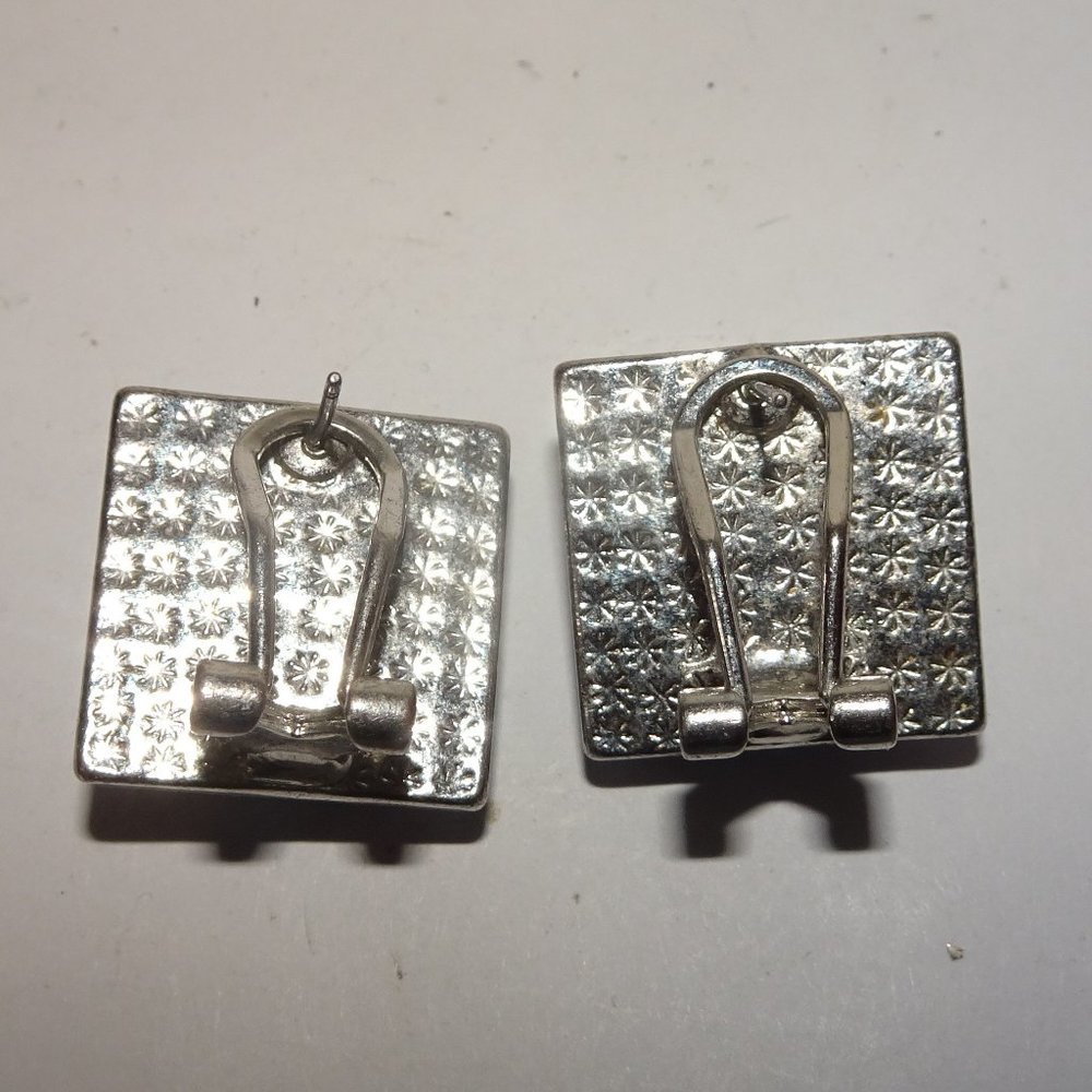 Rainbow Rhinestone Rain Drop Pierced Earrings - image 4